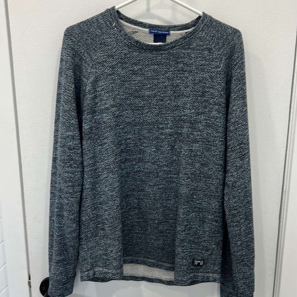 Scotch & soda mens crewneck pull over blue marl size L